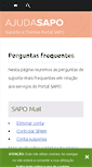 Mobile Screenshot of ajuda.sapo.mz