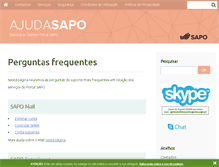 Tablet Screenshot of ajuda.sapo.mz