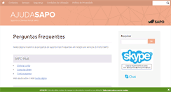 Desktop Screenshot of ajuda.sapo.ao