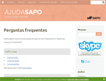 Tablet Screenshot of ajuda.sapo.ao