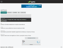 Tablet Screenshot of m.sapo.mz